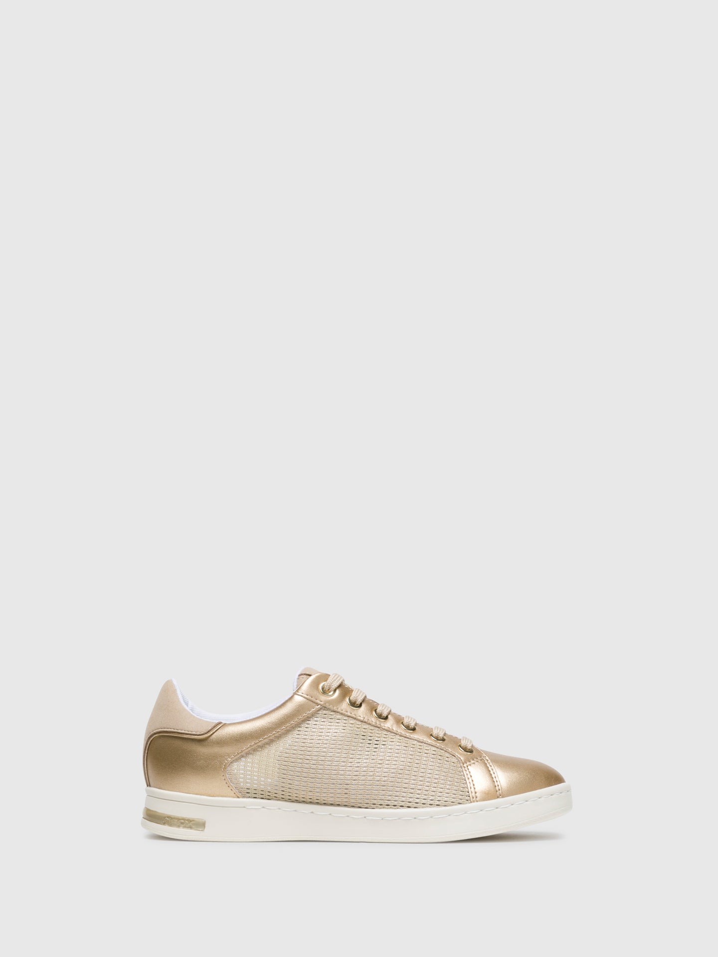 Geox Gold Lace-up Trainers